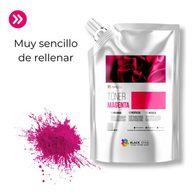 Recarga Toner Bk Sharp Magenta 500gms Mx5140 Mx4140 Mx3640