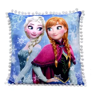 Almofada Frozen Elsa E Ana 273012 Mabruk 40 X 40 Cm Cor Estampada