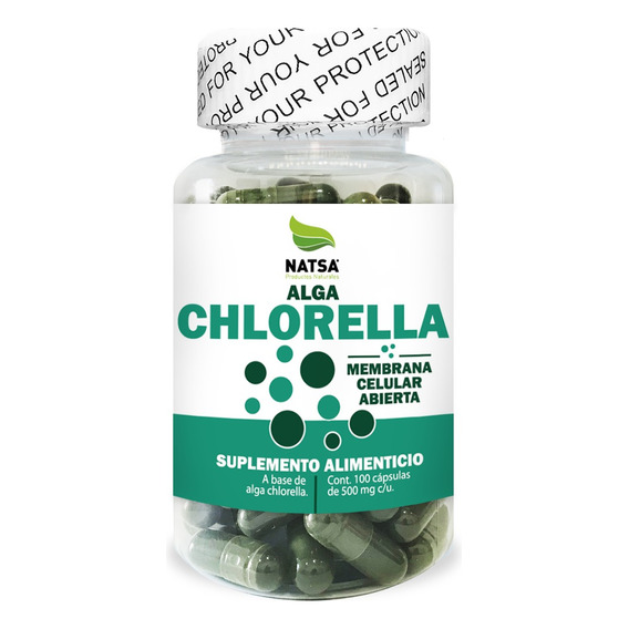 Chlorella, 100 Cápsulas, Calidad Premium