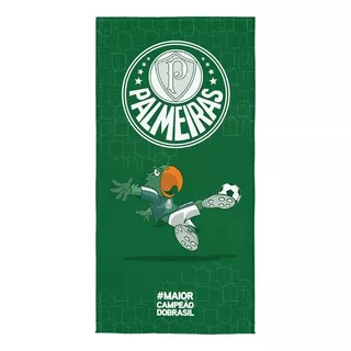 Toalha De Banho Lepper Aveludada Estampada Time De Futebol Palmeiras