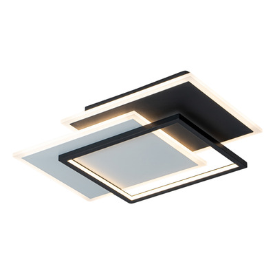 Plafon Led Luxar 40w Deco Moderno 201345 Tz - Negro