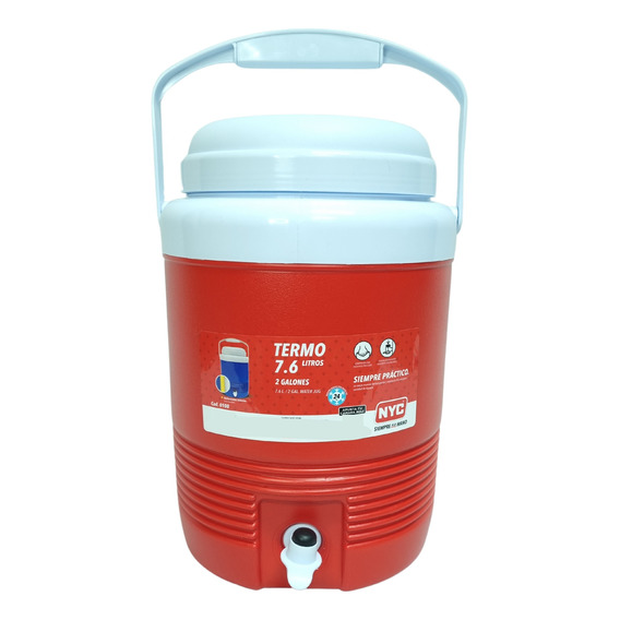 Termo De Plastico Nyc 7.6 Lts 2 Gal. Con Dispensador