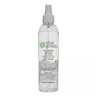 Desodorante Cristal Alumbre Spray Corporal 150g Vital Green