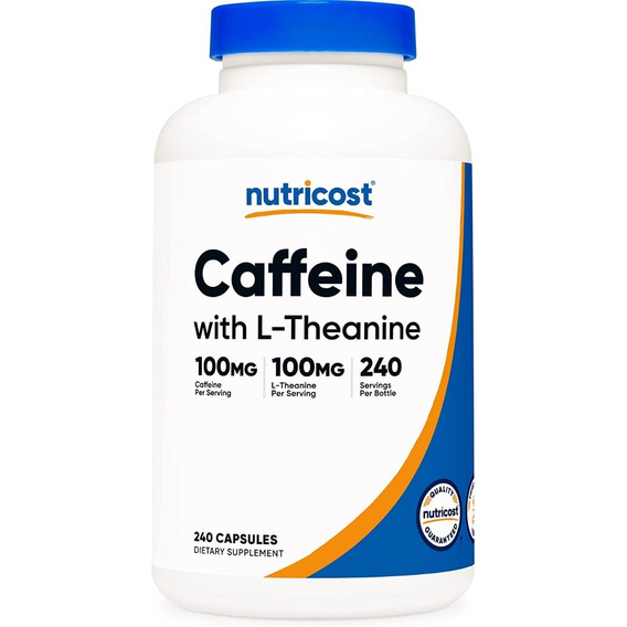 Cafeina Caffeine Theanine Teanina Nootropico Nutricost