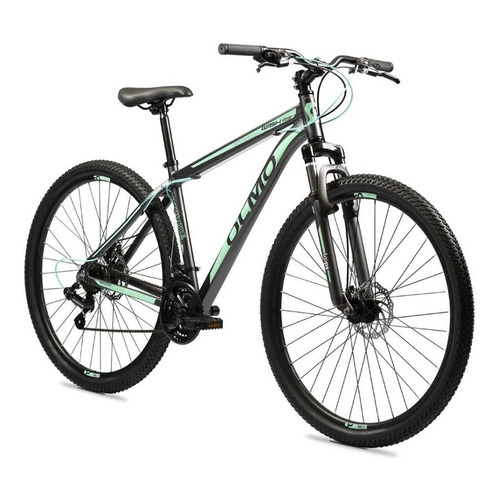 Mountain bike masculina Olmo Wish 290  2021 18" 21v frenos de disco mecánico color negro/verde  
