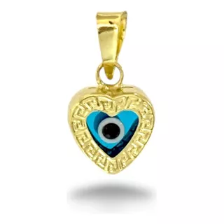 Dije De Oro 14k , Con Ojo Turco Corazon Ch , Estambul Joya