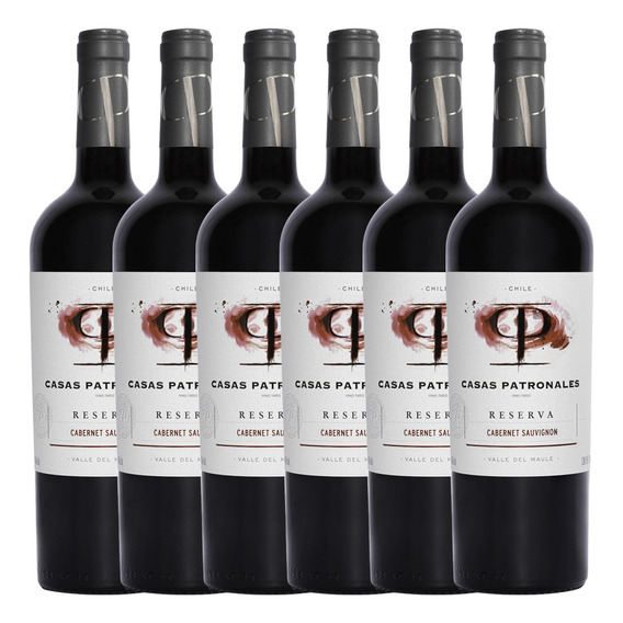 Vino Cabernet sauvignon Casas Patronales Reserva 750 cc pack x 6 u