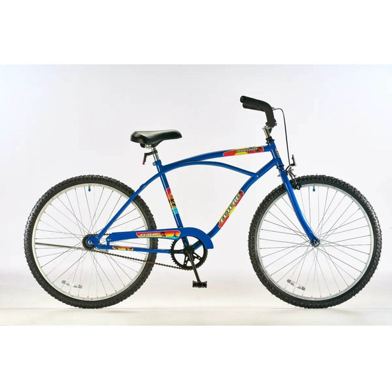 Bicicleta Playera Rodado 26 Urbana Paseo Futura Color Azul