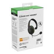 Headset Gamer Hyperx Cloudx Chat Xbox P2 Preto/verde