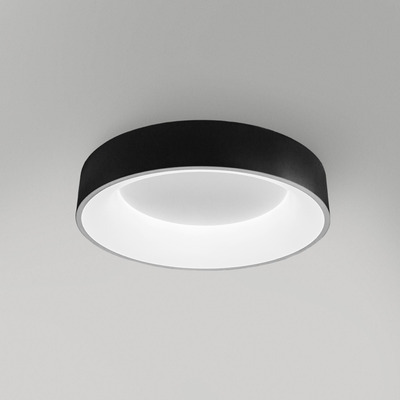 Plafon Led Nbagel Negro 80w Dimerizable Moderno Vk