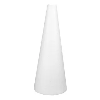 Cone Em Isopor 34x13cm Pacote Com 10 Unidades