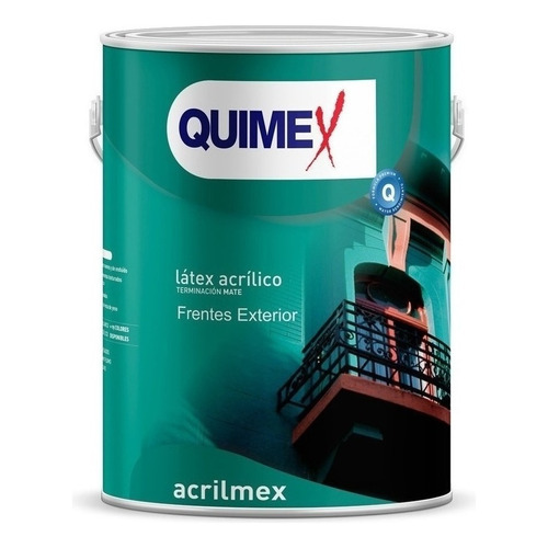 Pintura De Latex Acrilico Mate Quimexur Látex Acrílico Exterior Acrilmex Exterior Color Arena Aimogasta Con Acabado Mate De 1l