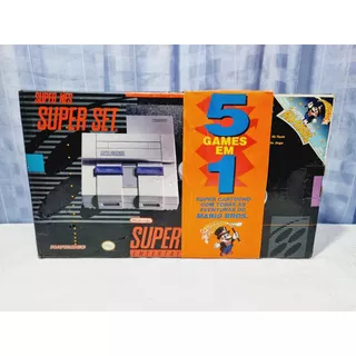 73- Raro Set Snes Super Nintendo 5 Em 1 Playtronic Super Set