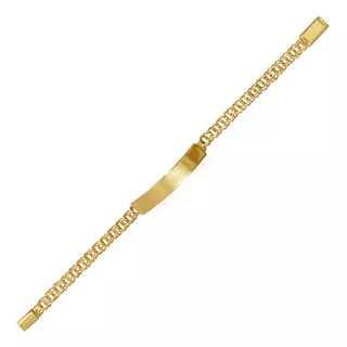 Pulsera Economica Esclava De Oro 10k Tejido Chino