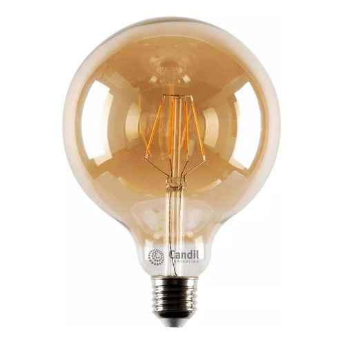 Lámpara Filamento Led Globo Vintage E27 6w Ambar - Candil