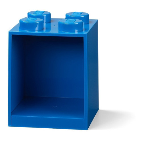 Estante Contenedor Lego Shelf 4 Apilable Y Colgante Color Azul
