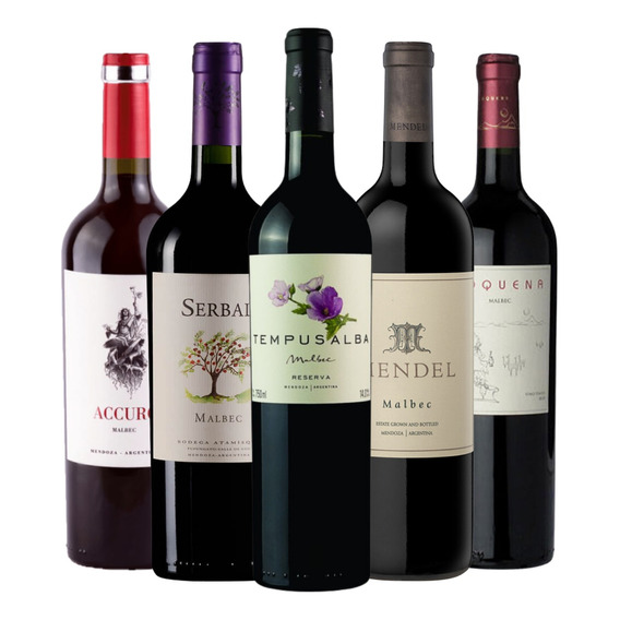 Vinos Tintos Malbec Mix. Combo Caja Degustacion