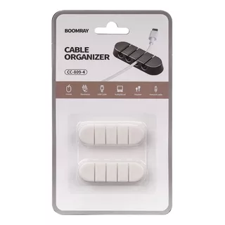 Organizador De Cables Adhesivo Para Escritorio Para 4 Cables