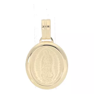 Virgen De Guadalupe Dije Medalla Oro Solido 14 Kilates