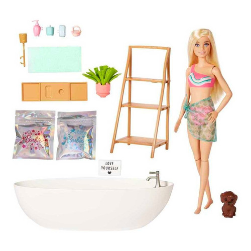 Barbie Set De Juego Baño De Burbujas