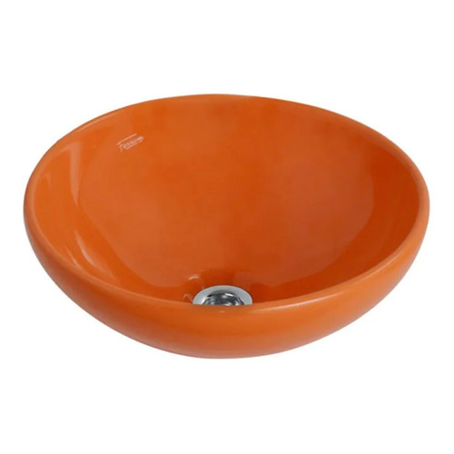 Bacha de baño de apoyar Ferrum Persis Chica L17KF naranja  320mm de diámetro