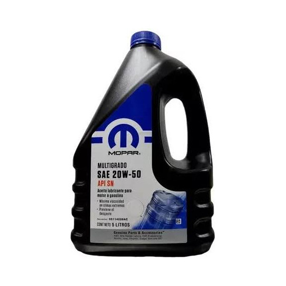 Mopar 20w50 Garrafa 5 Lts.