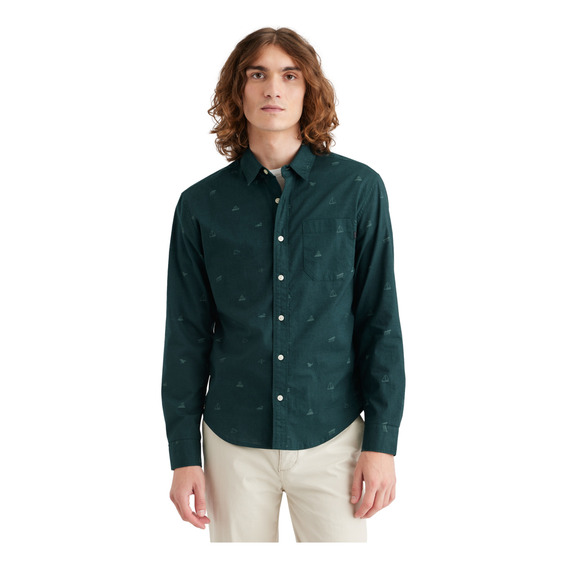 Camisa Long Sleeve Casual Regular Fit Shirt 52669-0416 Docke