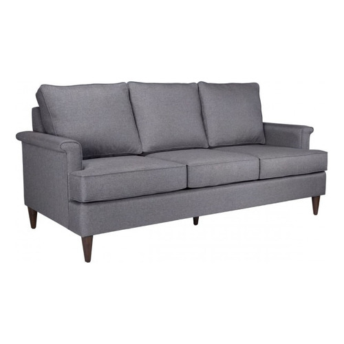 Sofa Modelo Campbell - Gris Diseño De La Tela Liso