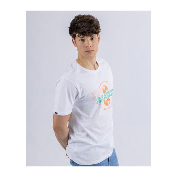 T-shirt En Algodon Estampada Para Hombre Ufo Kind Blanca