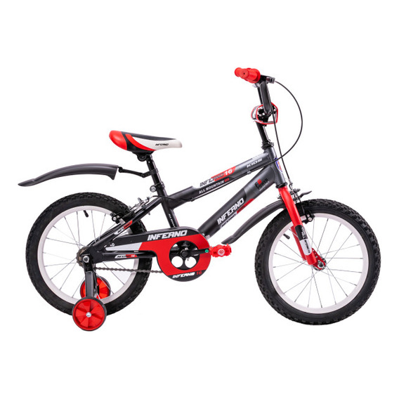 Bicicleta Para Niños R16 Llantas Aire Y Entrenamiento Rojo