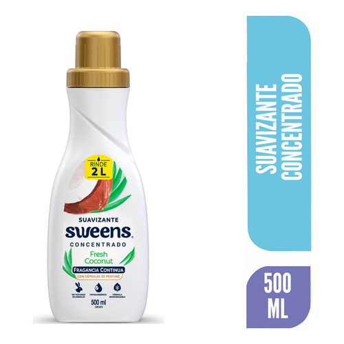 Sweens Suavizante Ropa Concentrado Fresh Coconut 500 Ml