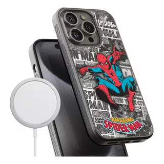 Funda Para iPhone Magsafe Spiderman Vintage Comics