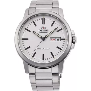 Reloj Orient Ra-aa0c03s Hombre Automático Sport Color De La Malla Plateado Color Del Bisel Plateado Color Del Fondo Blanco