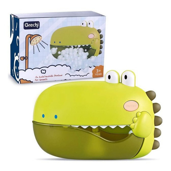 Juego Baño Bubble Town 22cm Dinosaurio 99823 Regalo Niños 