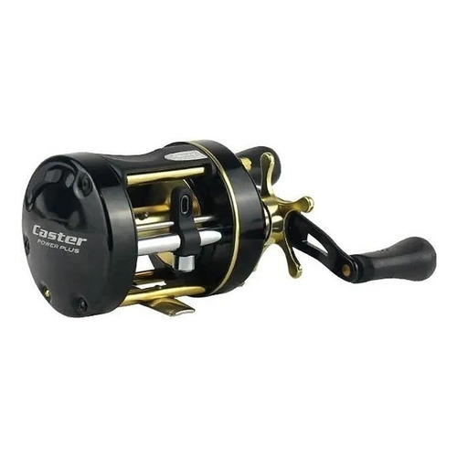 Reel rotativo Marine Sports Caster Power Plus 400 izquierdo color negro