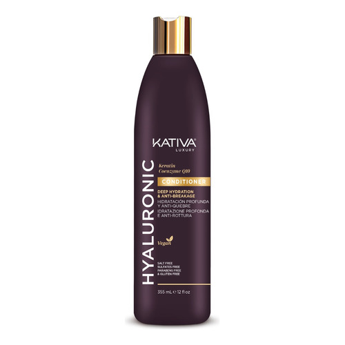  Kativa Hyaluronic Acondicionador Hidratación Profunda Vegano