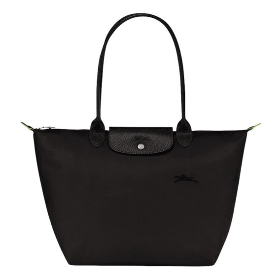 Bolso Tote Longchamp Le Pliage Green Negro L