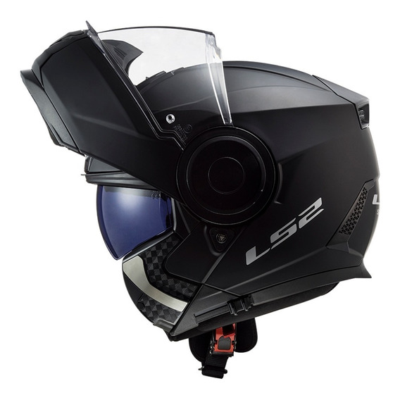 Casco Abatible Ls2 Scope Ff902 Solid Negro Mate Tamaño del casco M 57 - 58 cm