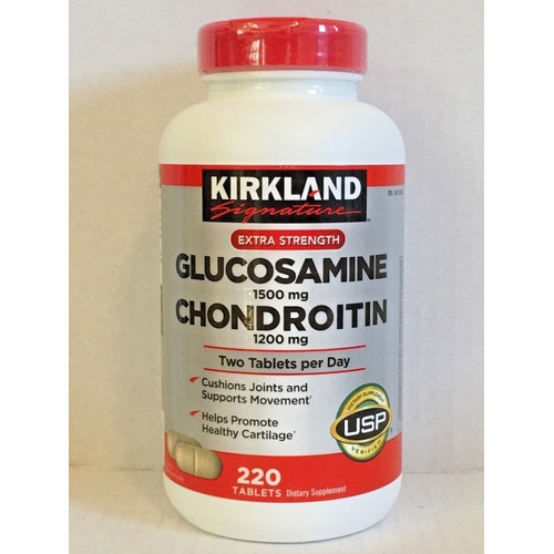 Glucosamina 1500mg & Condroitrina 1200mg Kirkland 220tabls  