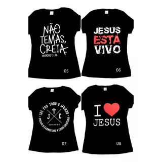 Kit 10 T-shirts, Blusas,evangélica Feminina Atacado Revenda