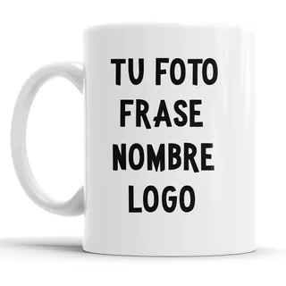 Taza Plastica Personalizada - Foto Frase Nombre Logo