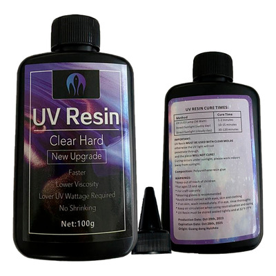 Resina Epòxica Uv  100 Ml  Secado Ultra Rápido