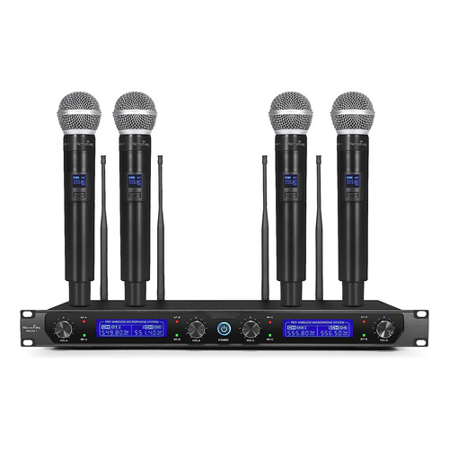 Sistema De Micrófono Inalámbrico Microcking, Con 4 Micrófono