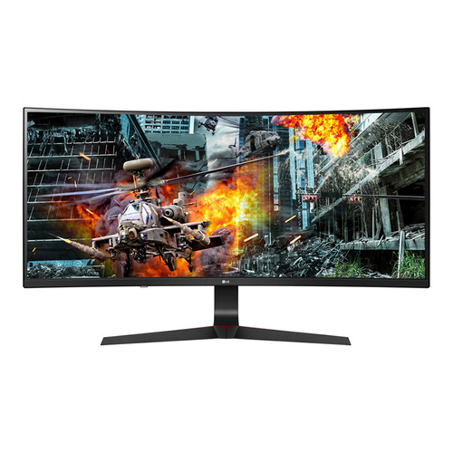 Monitor gamer curvo LG UltraGear 34GL750 led 34" negro y rojo 100V/240V