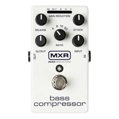 Pedal de efecto MXR Bass Compressor M87  blanco