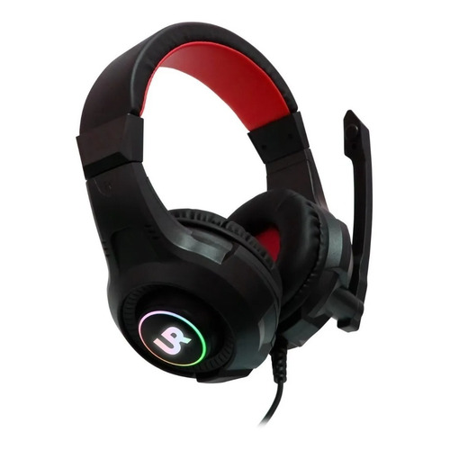 Audífonos Headset Gamer Con Luz Led Y Micrófono Urbano Labs Color Negro
