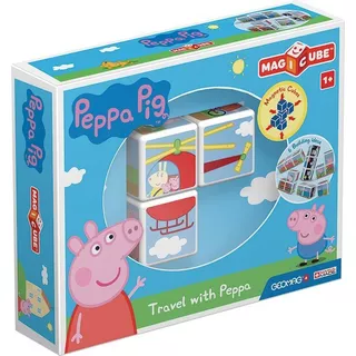 Cubos Magnéticos Magicube Peppa Pig - Viaja Con Peppa (3 Pie