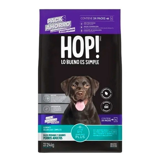 Alimento Vitalcan Hop! Perro Adulto Raza Mediana/grande 24kg