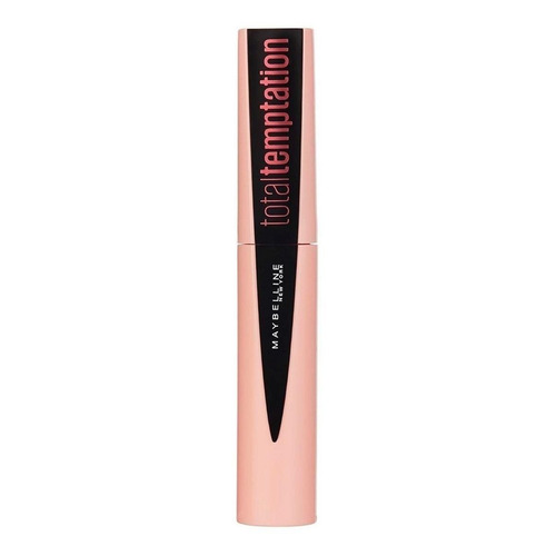 Máscara Total Temptation Washable Very Black Maybelline Color Negro