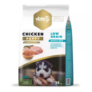 Alimento Para Perro Cachorro Amity Pollo - 14 Kg